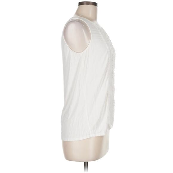 Anthropologie Skies are Blue White Embroidered Sleeveless Tank XSP - Picture 4 of 15